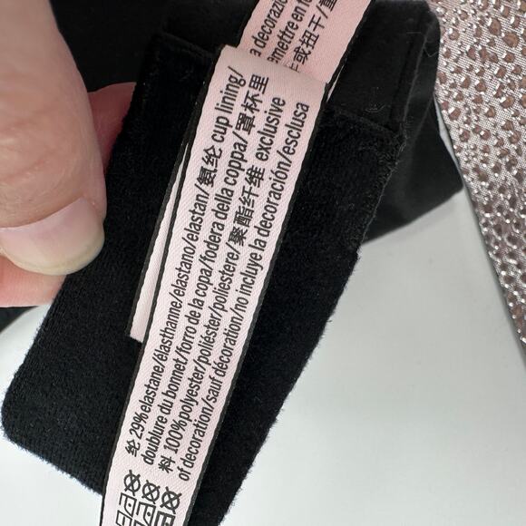 Victoria Secret Body by Victoria Perfect Shape Black Padded Underwire Bra 34DD - Picture 9 of 10